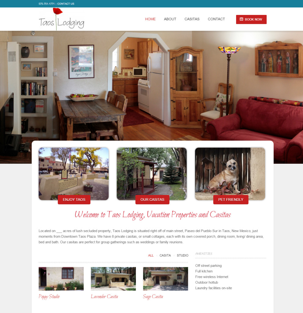 Taos Lodging Website