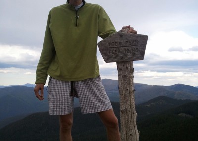 at the top of Lobo Peak